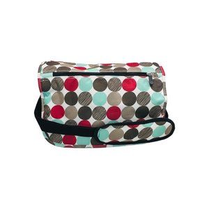 EastWest Diaper/Tote Bag Multicolor Polka Dot Design EUC
